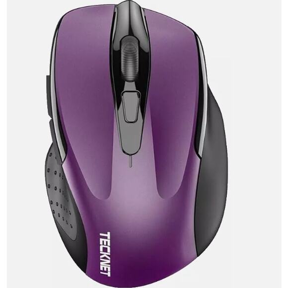 Purple Tecknet M003 Quiet Wireless Mouse 6 Buttons & Adjustable DPI Levels - Picture 1 of 5